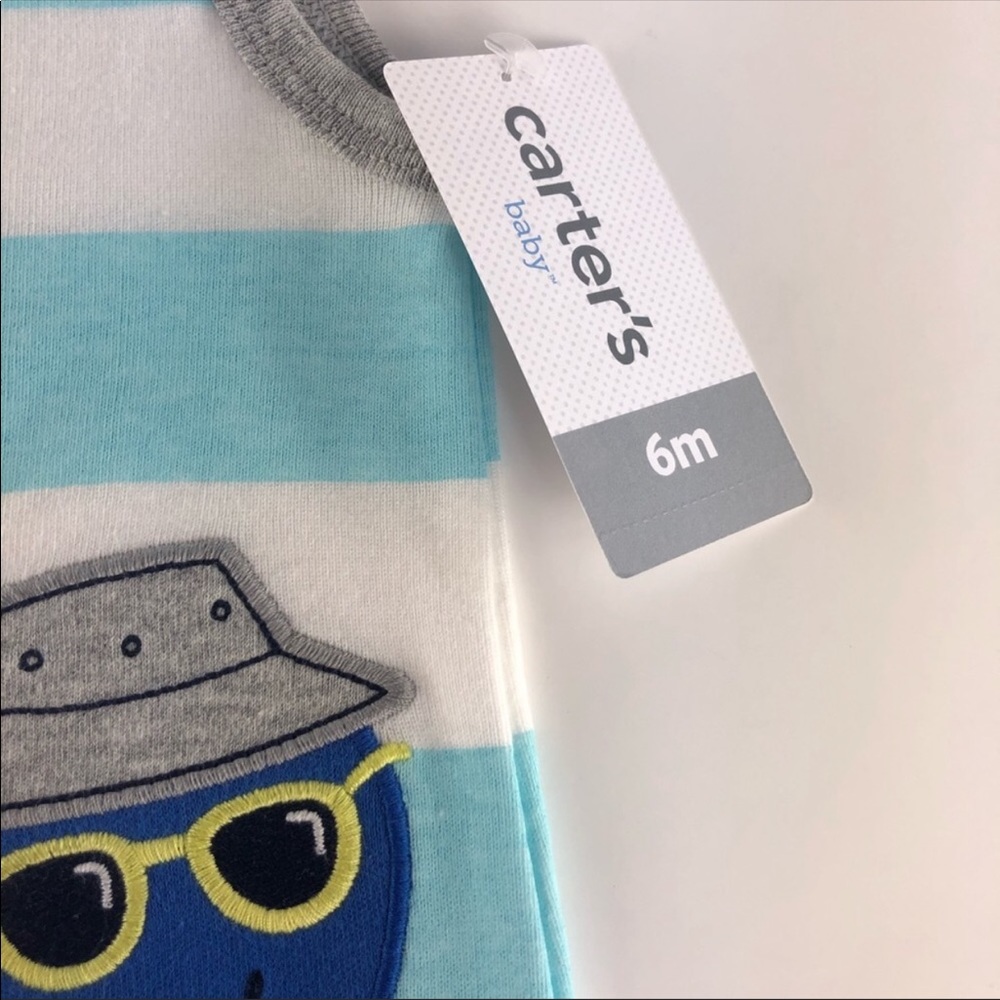 Carters striped “octopus” romper brand new - Picture 4 of 4